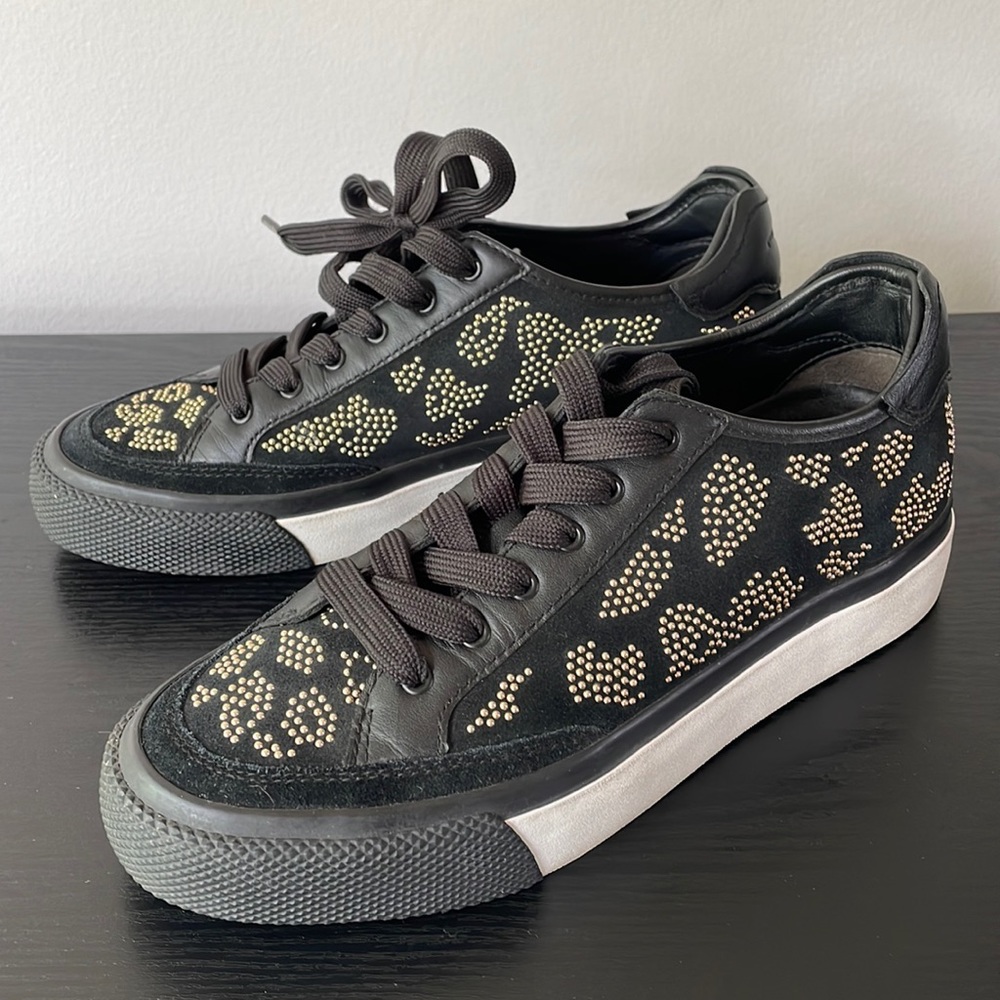 Rag & Bone Sneakers Animal Print Black Size 8